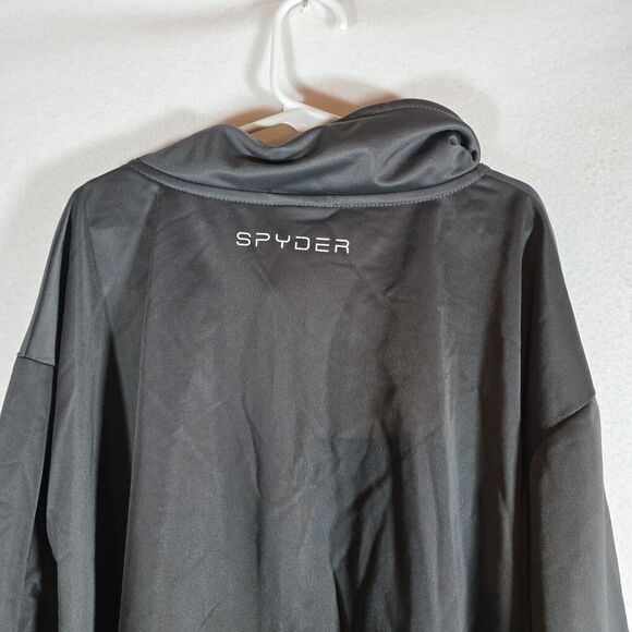 New Mens Spyder Empire Fleece Pockets Jacket Gray/grey Xl Full Zip - Picture 10 of 12